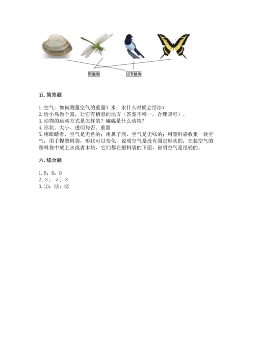 教科版一年级下册科学期末测试卷【达标题】.docx