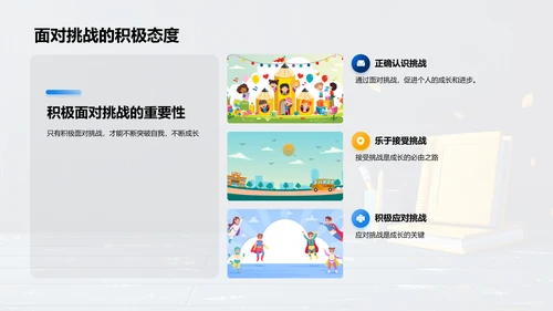 初一学习体验报告PPT模板