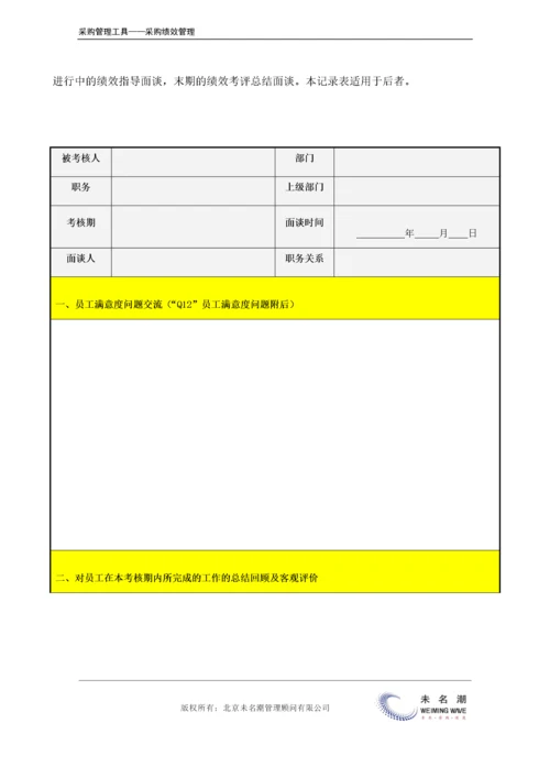 采购绩效面谈记录表.doc.docx