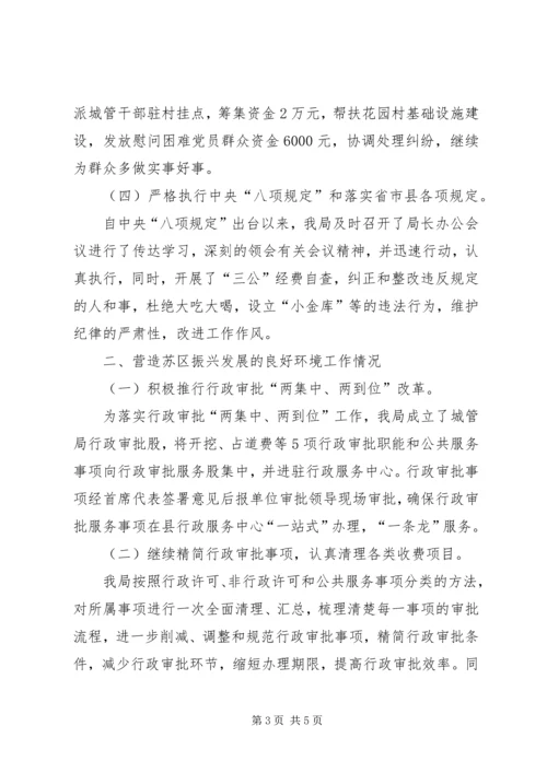 城管局机关效能自查报告.docx