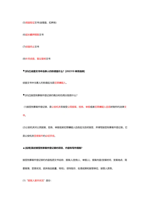 2023年自考法律文书写作学习笔记.docx