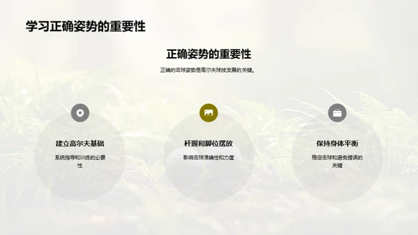 高尔夫基础：优质击球姿势