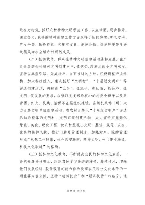 乡镇精神文明建设工作专题调研报告.docx