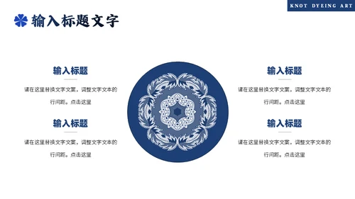 印染工艺，扎染艺术通用PPT模板