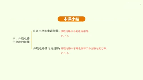 人教版 初中物理 九年级全册 第十五章 电流和电路 15.5 串、并联电路中电流的规律课件（25页p