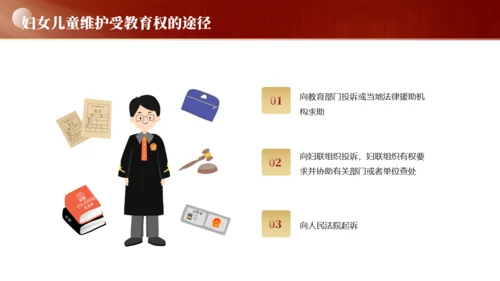 妇女权益保护，妇女节通用PPT模板