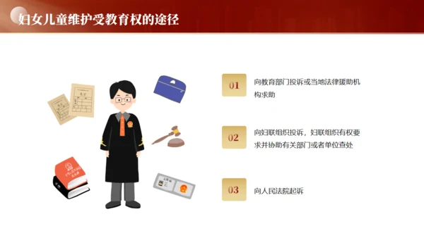 妇女权益保护，妇女节通用PPT模板
