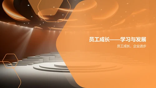 橙色商务风企业表彰PPT模板