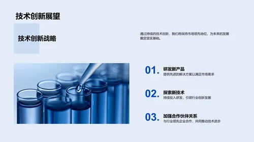 生物医疗业绩汇报PPT模板