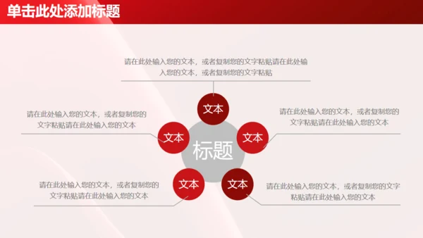 红色简约大气商务工作总结汇报通用PPT模板