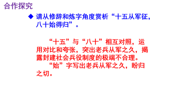 第24课《十五从军征》精品实用高效课件(共18张PPT)