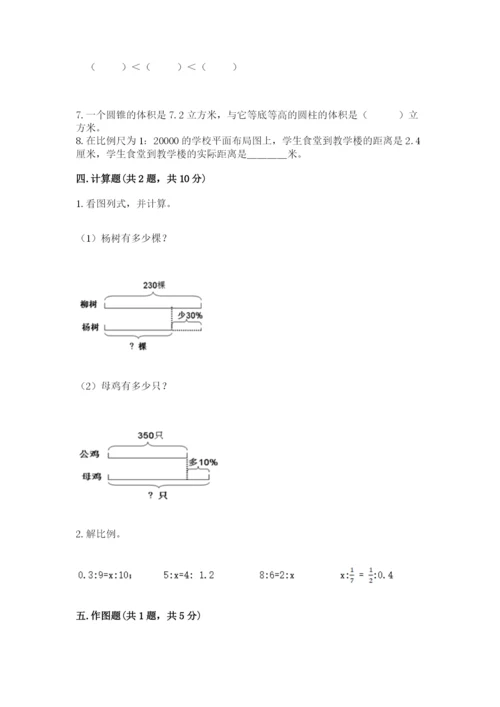 南昌市东湖区六年级下册数学期末测试卷及完整答案一套.docx