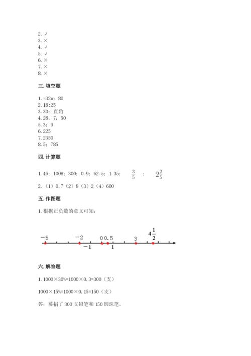 冀教版小升初数学模拟试卷精品【达标题】.docx