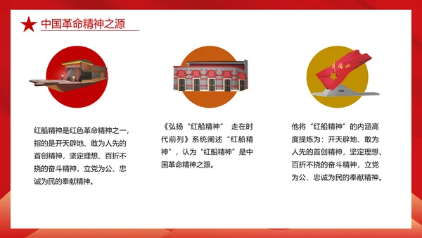 红船精神学习，党建红色文化PPT模板