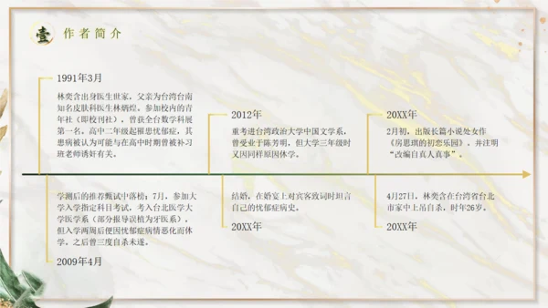 《房思琪的初恋乐园》神鹿读书分享通用PPT
