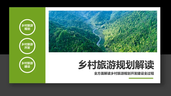 乡村旅游规划新农村建设详细解读PPT模板