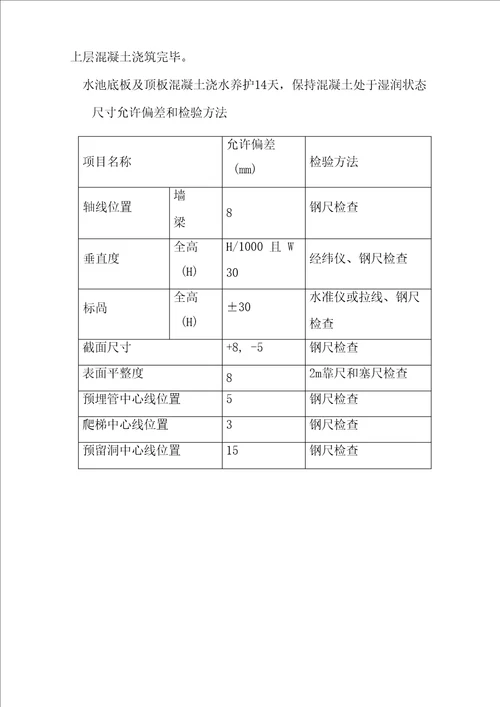 消防水池施工方案