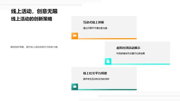 线上活动的创新策略