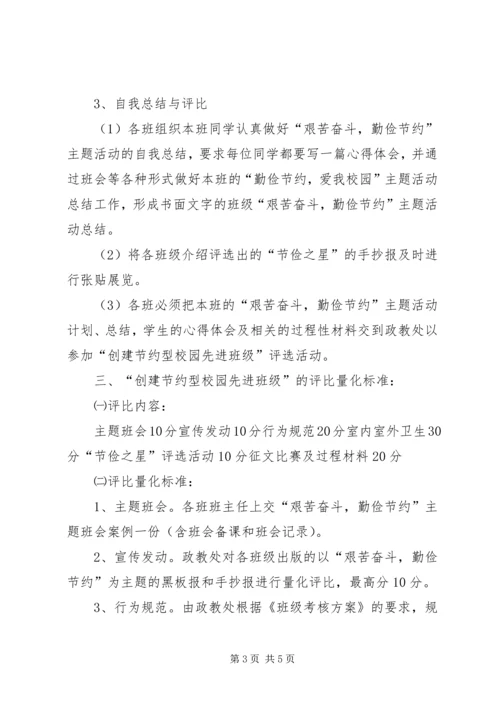 艰苦奋斗，勤俭节约主题活动实施方案.docx