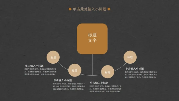 金色复古工作总结PPT模板
