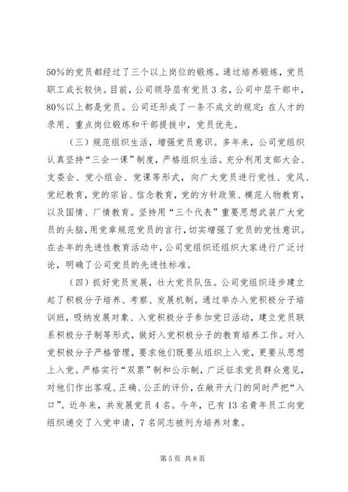 企业党建健康发展报告.docx