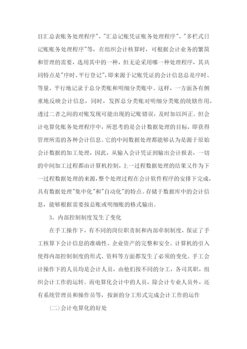 电算化会计实习自我鉴定.docx