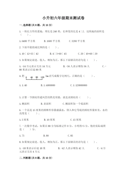 小升初六年级期末测试卷完整版.docx