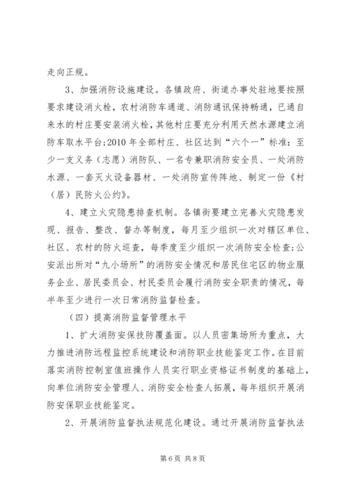 社会消防工程安排意见.docx