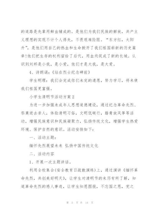 小学生清明节活动方案范文.docx