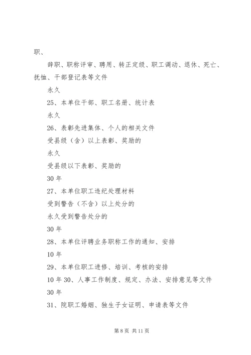 公安部机关文书档案保管期限[精选] (4).docx