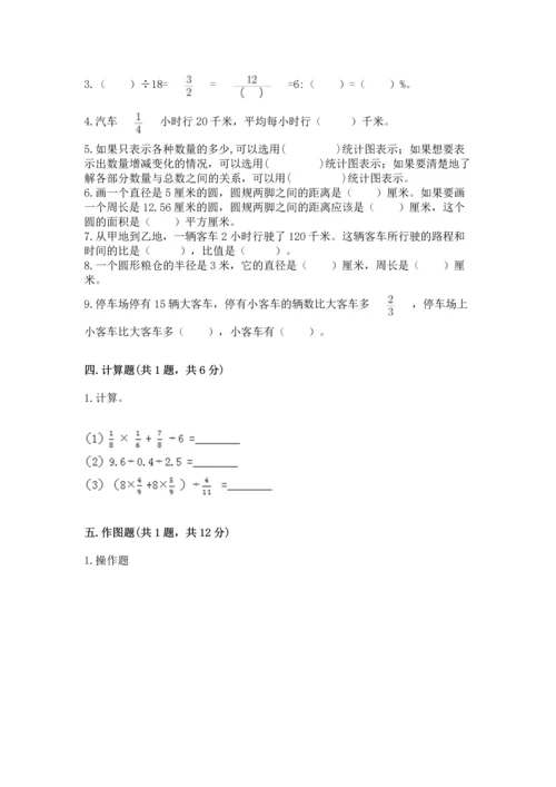 小学六年级上册数学期末测试卷【原创题】.docx