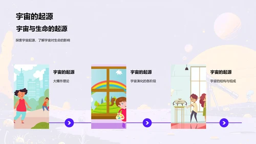 宇宙与生命探秘PPT模板