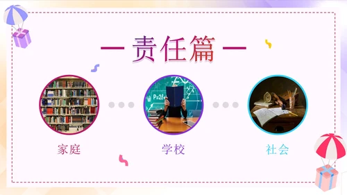 彩色渐变青春高中奋斗主题班会PPT模板