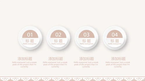 粉色淡雅蕾丝母婴护理用品宣传年年终总结动态PPT
