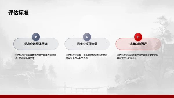 水墨风教学总结与评估PPT模板