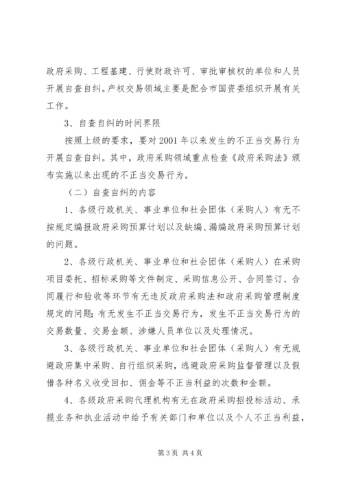 自查自纠和查处商业贿赂案件工作方案.docx