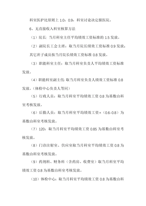 医院2021年绩效考核分配实施方案（详细具体）.docx