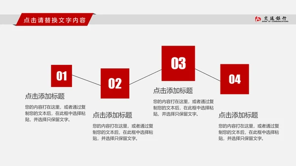 交通银行交行工作总结汇报PPT模版
