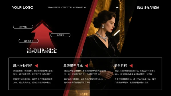 黑色简约商务618促销活动策划方案