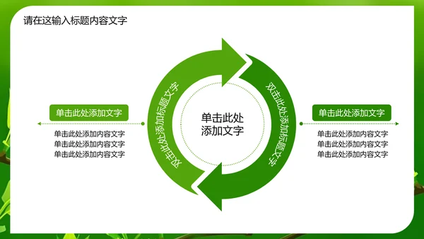 万物苏醒成长嫩芽ppt动态模板