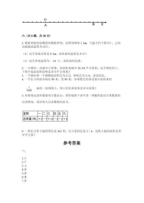 青岛版六年级数学下册期末测试题（必刷）.docx