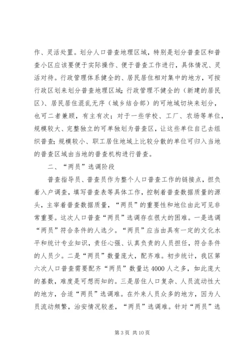 人口普查工作难点及初步对策.docx