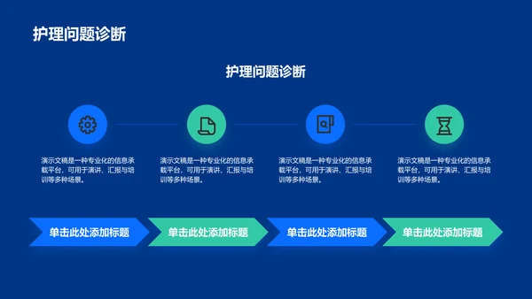 蓝色商务风胃癌护理个案分析展示PPT