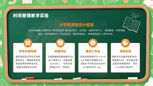 橙色创意风开学季新学年规划校园钟声再响起PPT模板