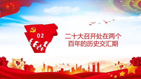 喜迎党的二十大中共二十大议程日程党课PPT