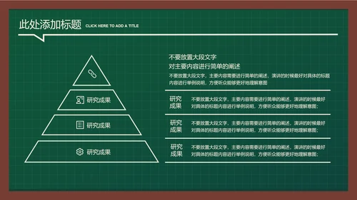墨绿色简约黑板风教育教学通用PPT演示模板