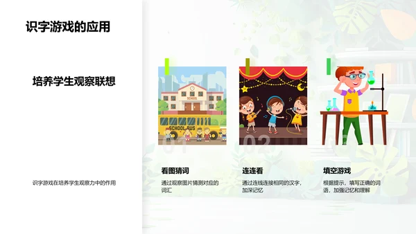 识字游戏教学策略PPT模板