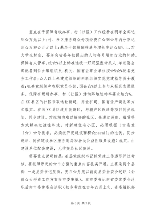 参加全市组织工作推进会的情况汇报.docx