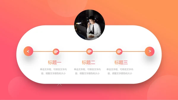 橙色实用工作计划通用PPT模板
