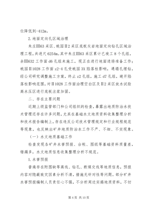 地测防治水工作自检报告 (4).docx